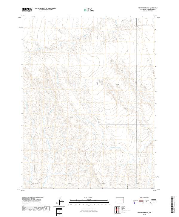 2022 Map of Sevenmile Ranch, 2022 Print