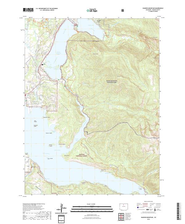 USGS Topographic Map – Shadow Mountain