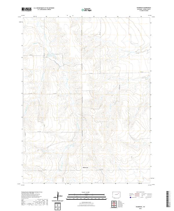 USGS Topographic Map – Shamrock