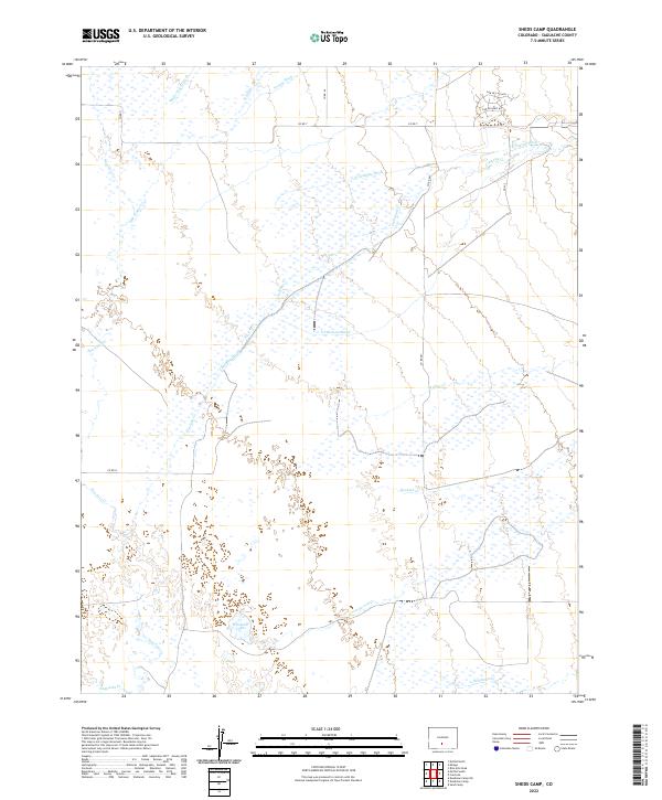 USGS Topographic Map – Sheds Camp