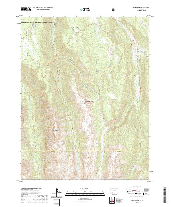 USGS Topographic Map – Sheep Mountain