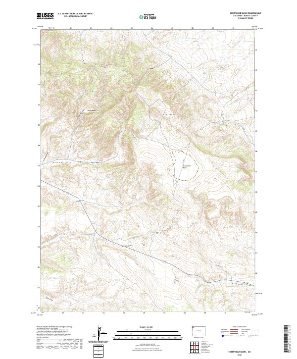 USGS Topographic Map – Sheephead Basin