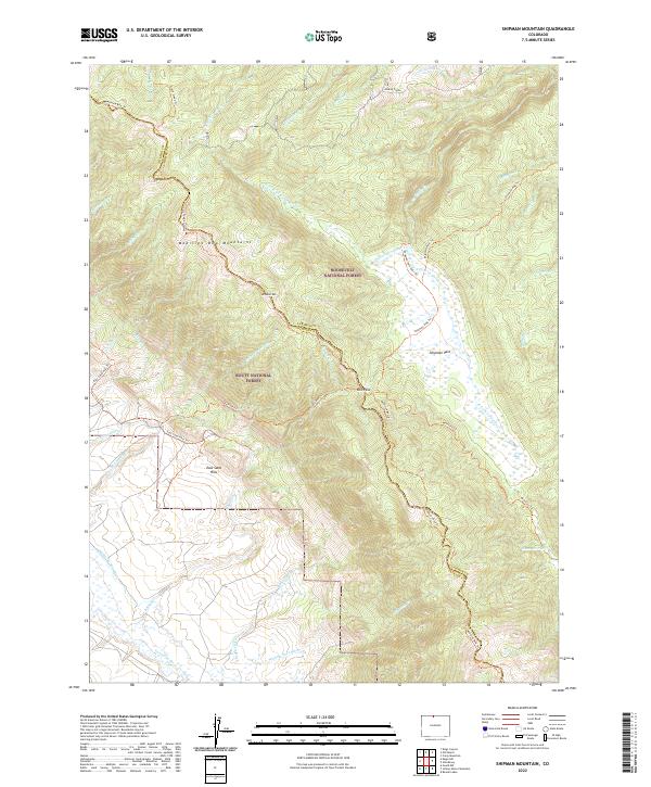 USGS Topographic Map – Shipman Mountain