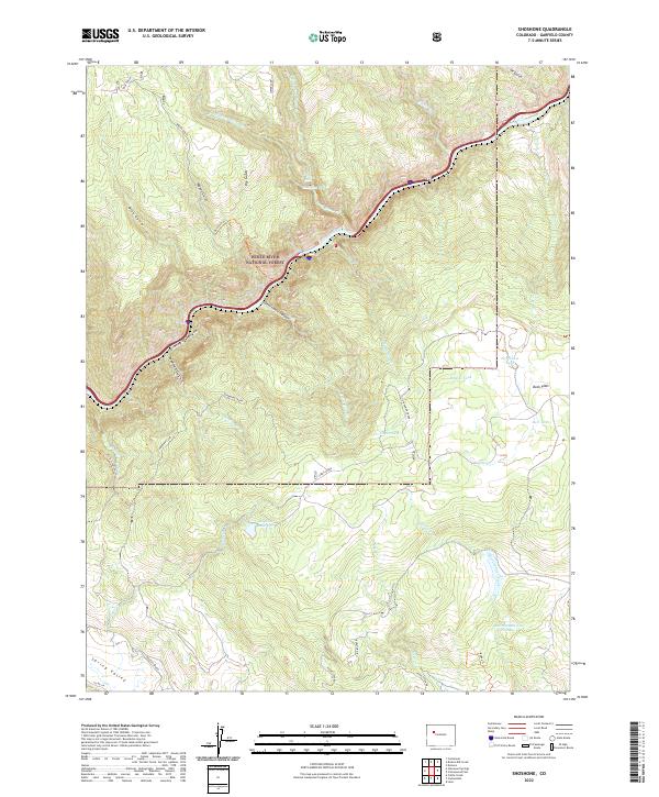 USGS Topographic Map – Shoshone