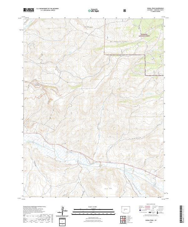 USGS Topographic Map – Signal Peak