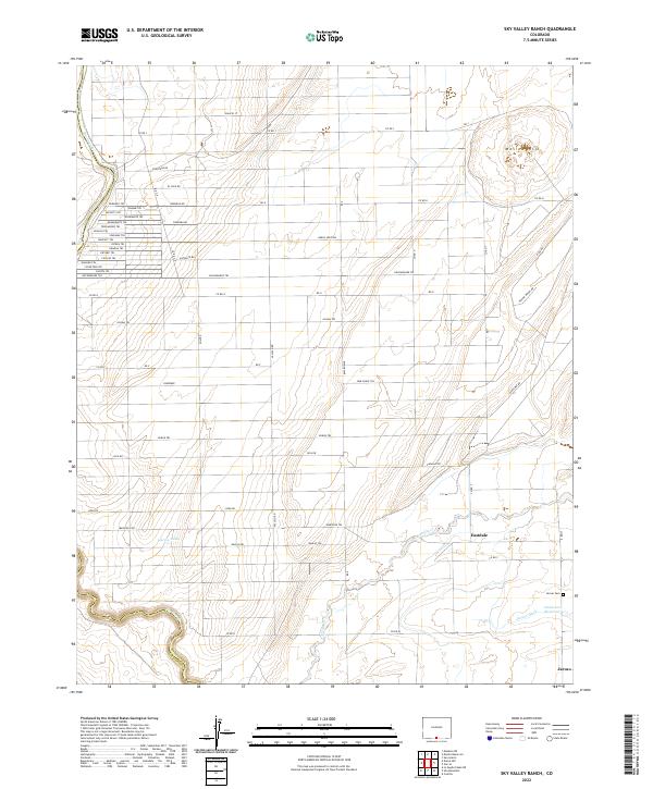 USGS Topographic Map – Sky Valley Ranch