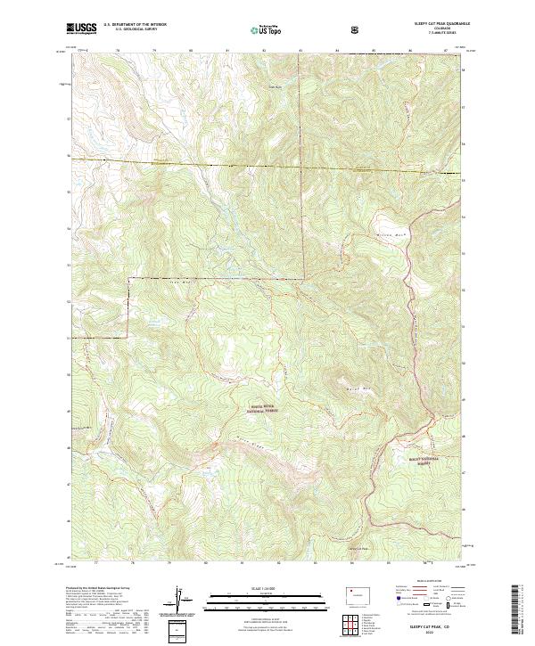 USGS Topographic Map – Sleepy Cat Peak
