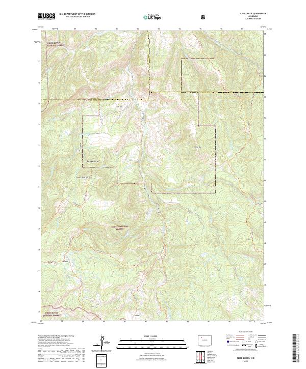 USGS Topographic Map – Slide Creek