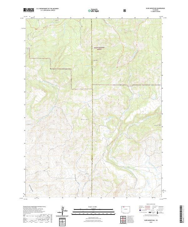 USGS Topographic Map – Slide Mountain