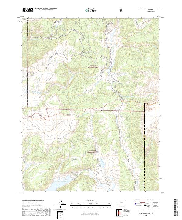 USGS Topographic Map – Slumgullion Pass