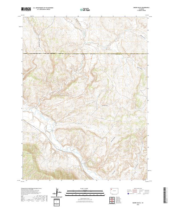 USGS Topographic Map – Smizer Gulch