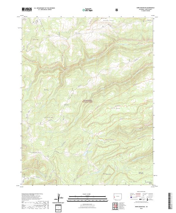 USGS Topographic Map – Snipe Mountain
