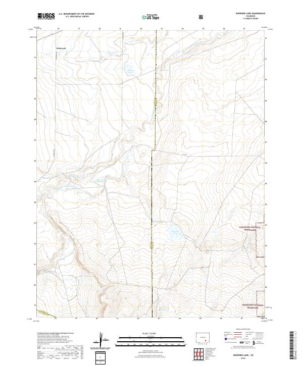 USGS Topographic Map – Snowden Lake