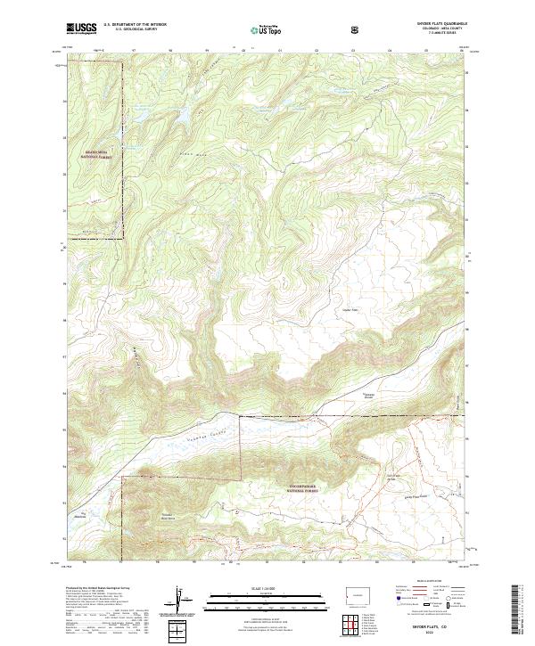 USGS Topographic Map – Snyder Flats