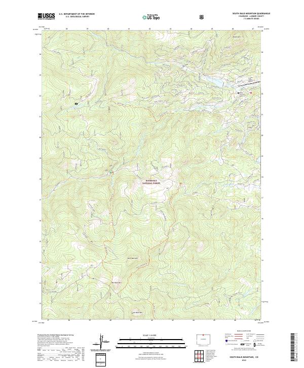 USGS Topographic Map – South Bald Mountain