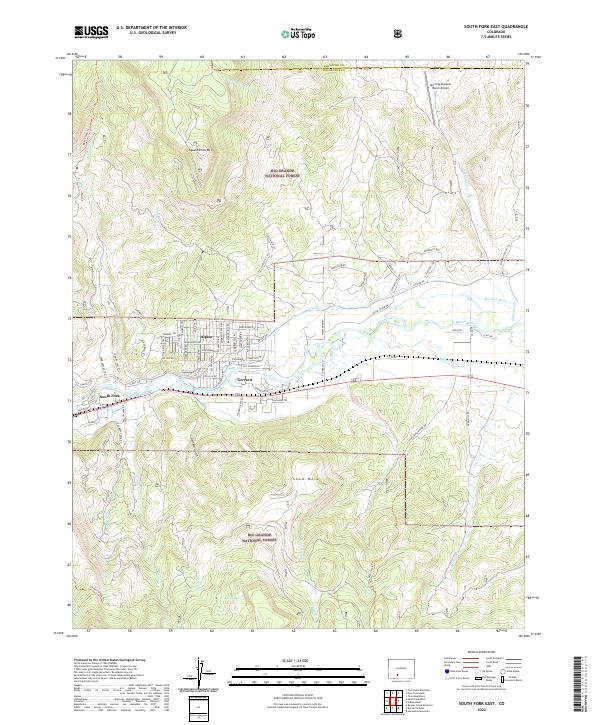 USGS Topographic Map – South Fork East