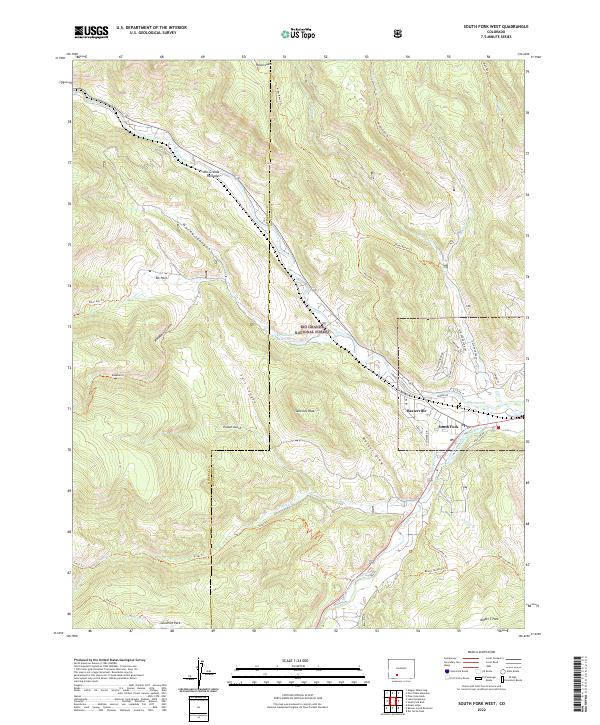 USGS Topographic Map – South Fork West