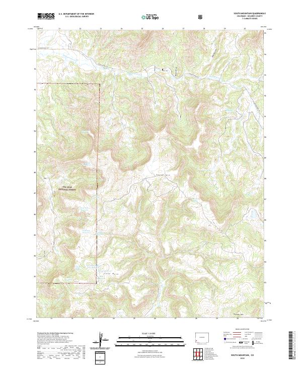 USGS Topographic Map – South Mountain