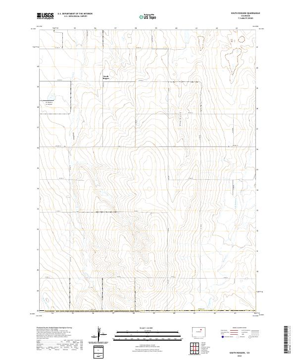 USGS Topographic Map – South Roggen