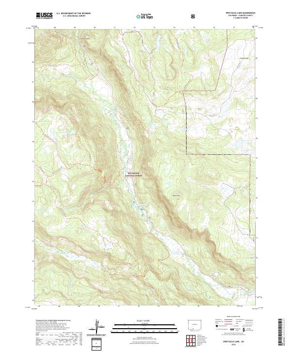 USGS Topographic Map – Spectacle Lake