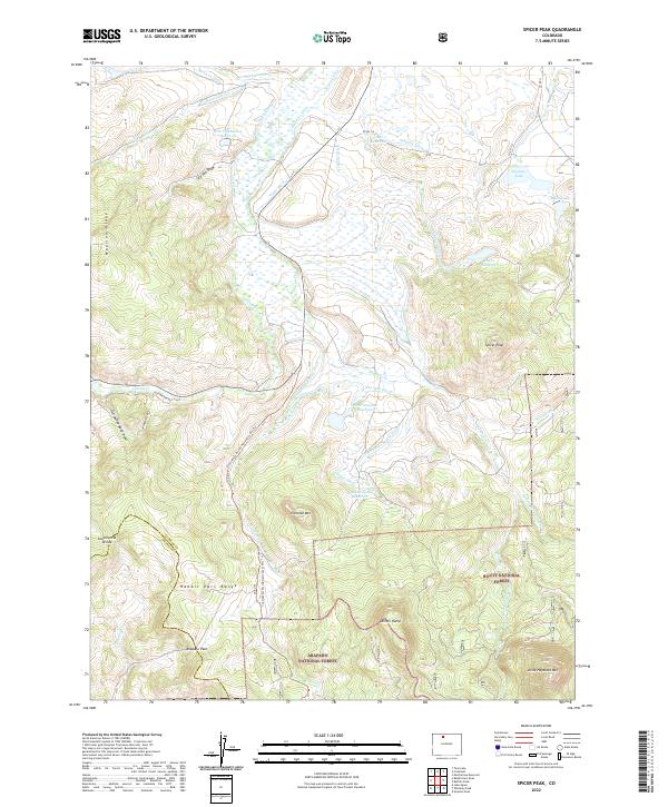 USGS Topographic Map – Spicer Peak