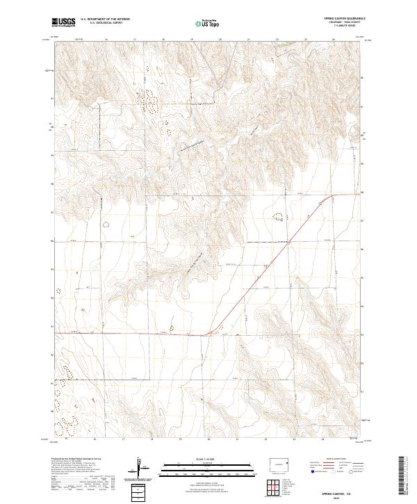 USGS Topographic Map – Spring Canyon