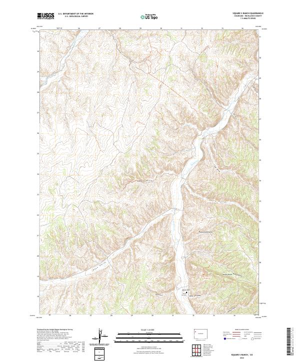 USGS Topographic Map – Square S Ranch