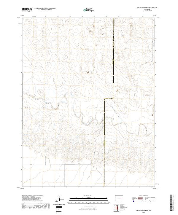 USGS Topographic Map – Stacy Lakes Draw