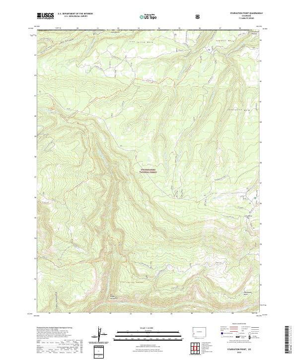 USGS Topographic Map – Starvation Point