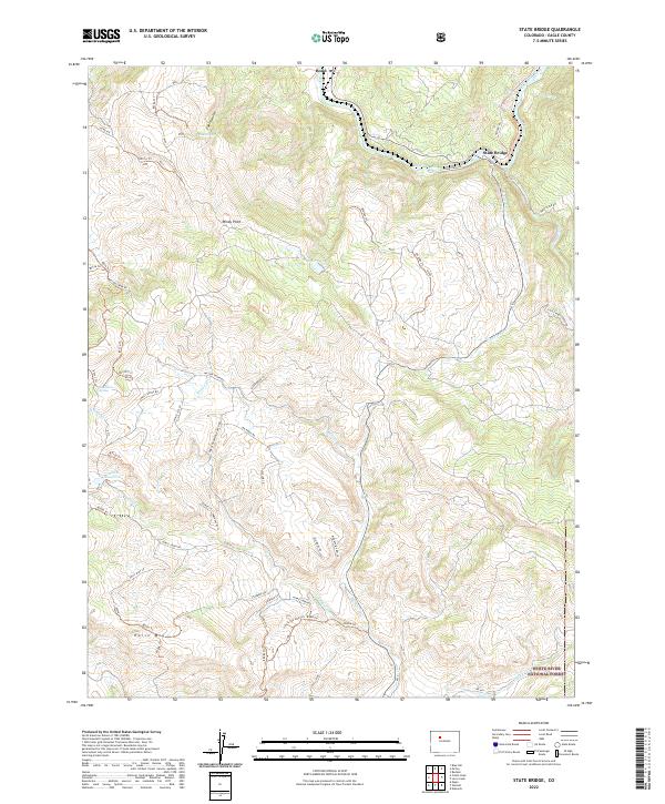 USGS Topographic Map – State Bridge