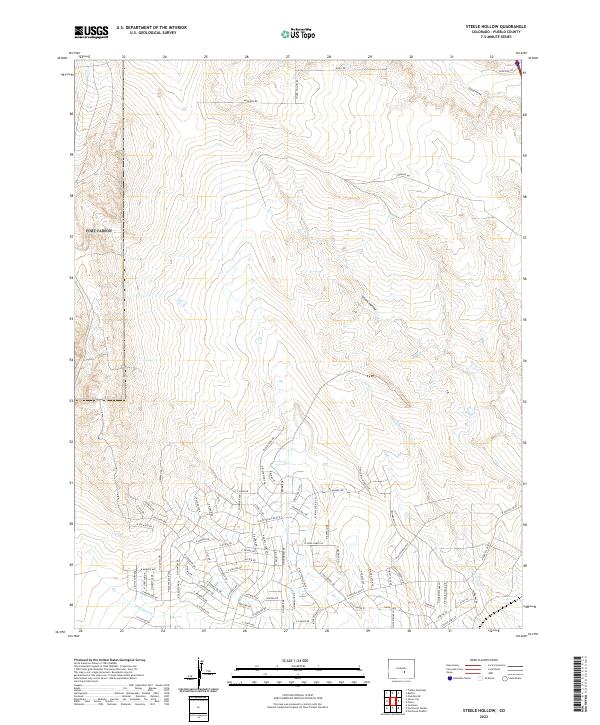 2022 Map of Steele Hollow, 2022 Print