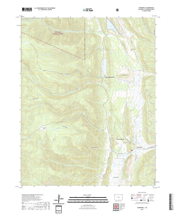 USGS Topographic Map – Stonewall