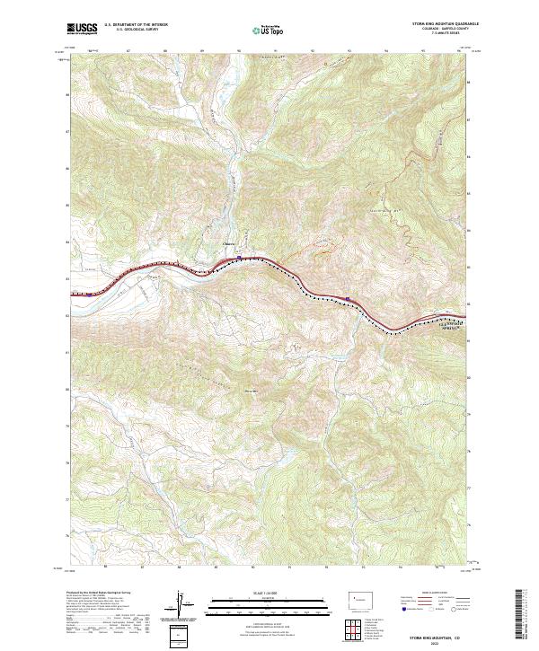 USGS Topographic Map – Storm King Mountain