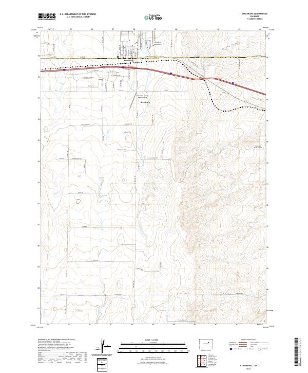 USGS Topographic Map – Strasburg