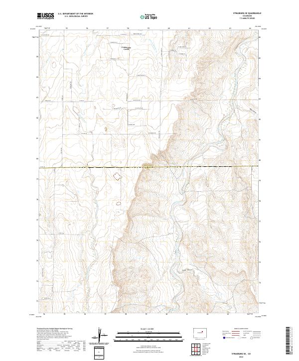 USGS Topographic Map – Strasburg SE