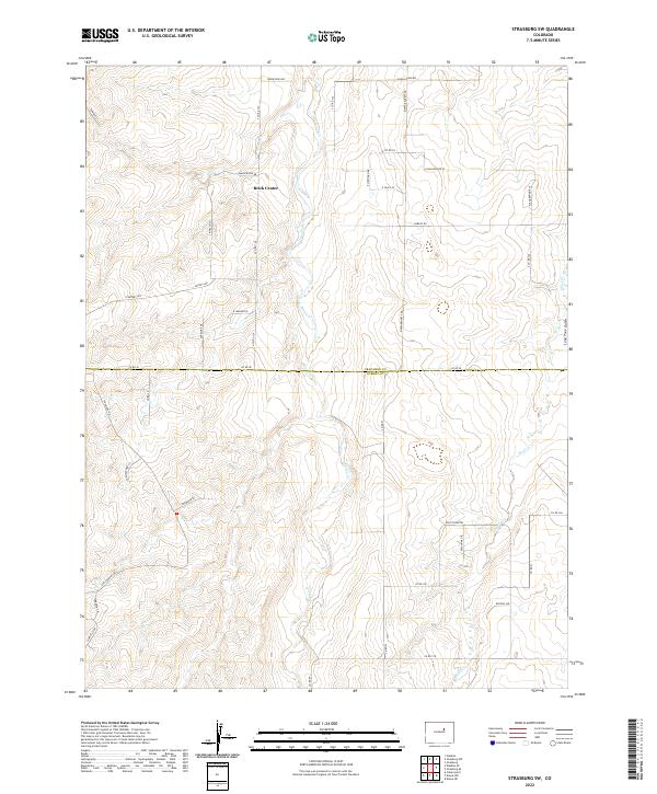 USGS Topographic Map – Strasburg SW