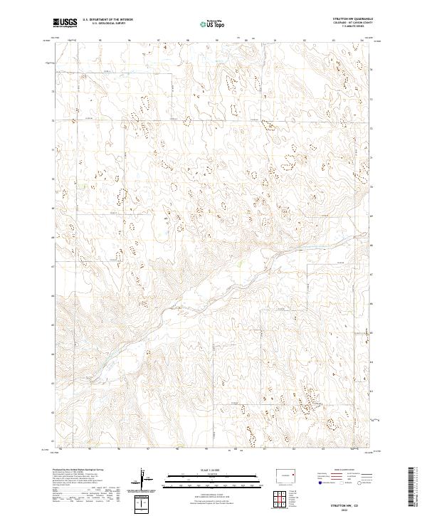 2022 Map of Stratton NW, 2022 Print