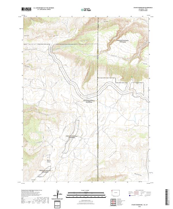 USGS Topographic Map – Stuntz Reservoir