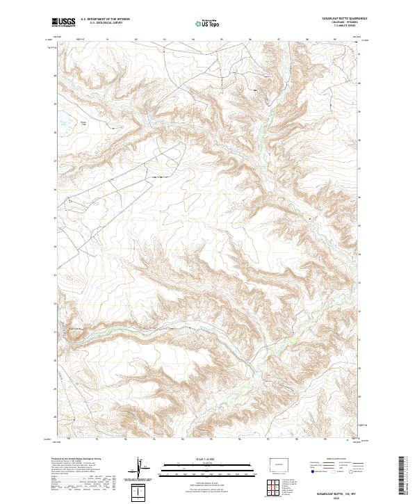 USGS Topographic Map – Sugarloaf Butte