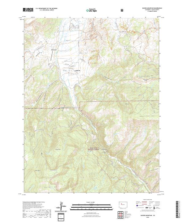 USGS Topographic Map – Suicide Mountain
