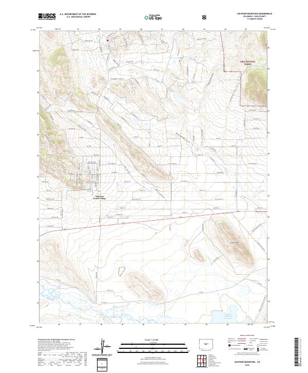 USGS Topographic Map – Sulphur Mountain