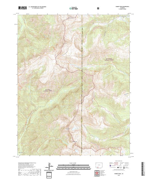 USGS Topographic Map – Summit Peak