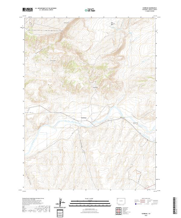 USGS Topographic Map – Sunbeam
