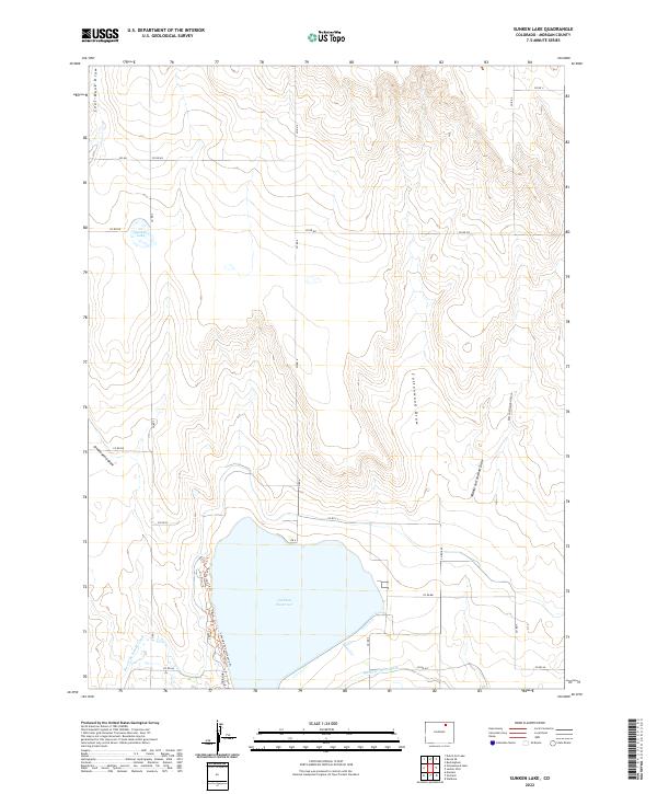 USGS Topographic Map – Sunken Lake