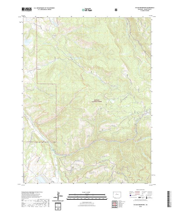 USGS Topographic Map – Sylvan Reservoir