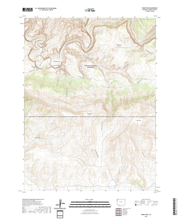 USGS Topographic Map – Tanks Peak