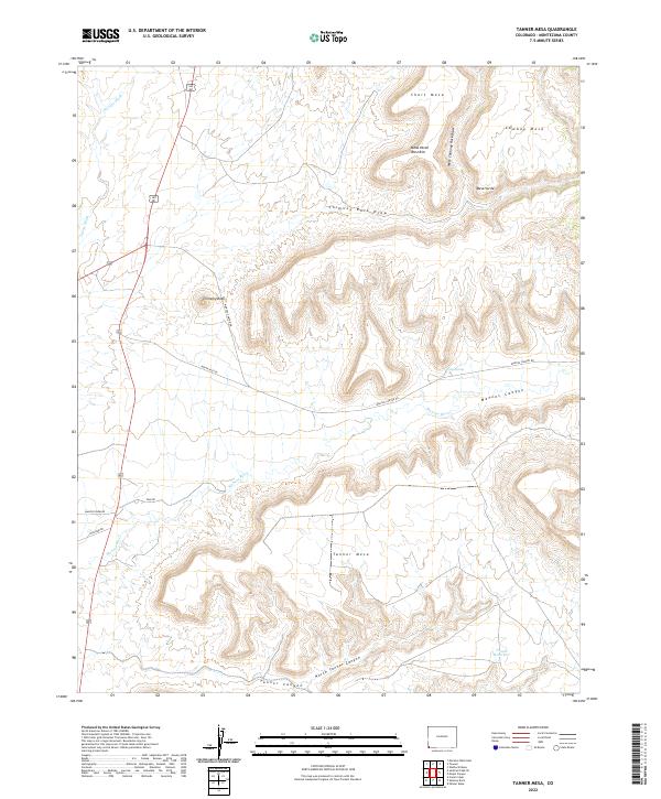 USGS Topographic Map – Tanner Mesa
