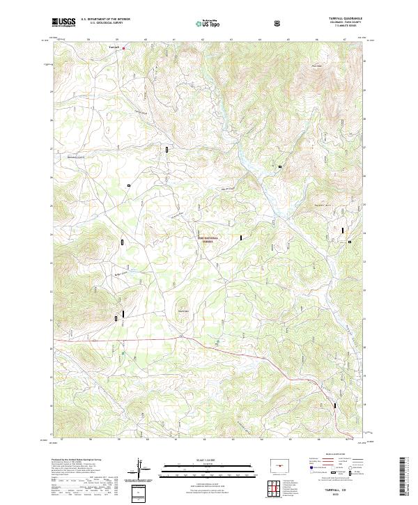 USGS Topographic Map – Tarryall