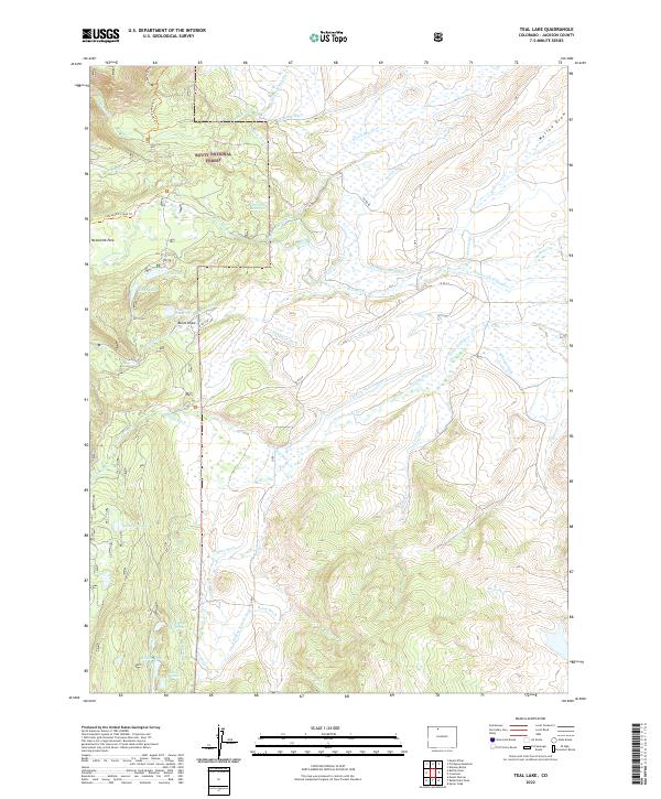 USGS Topographic Map – Teal Lake