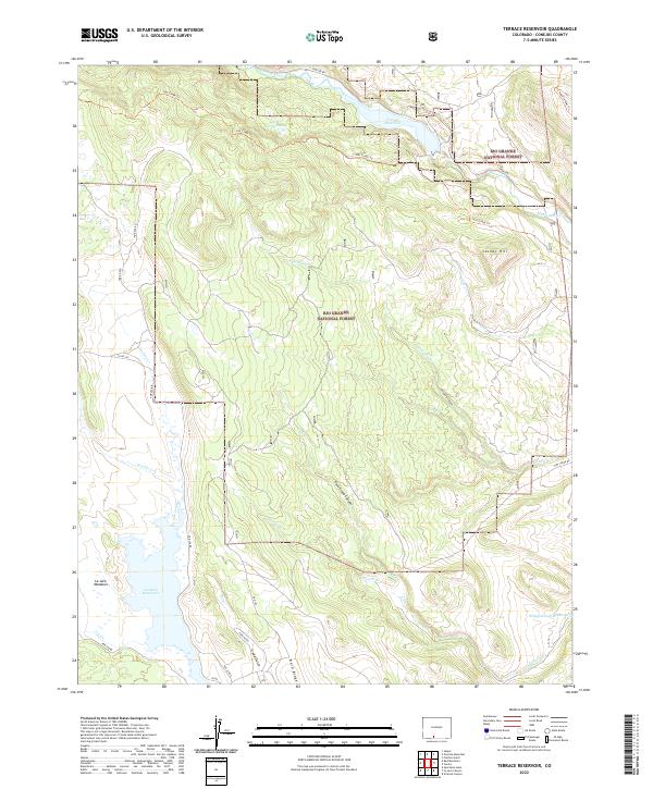 USGS Topographic Map – Terrace Reservoir
